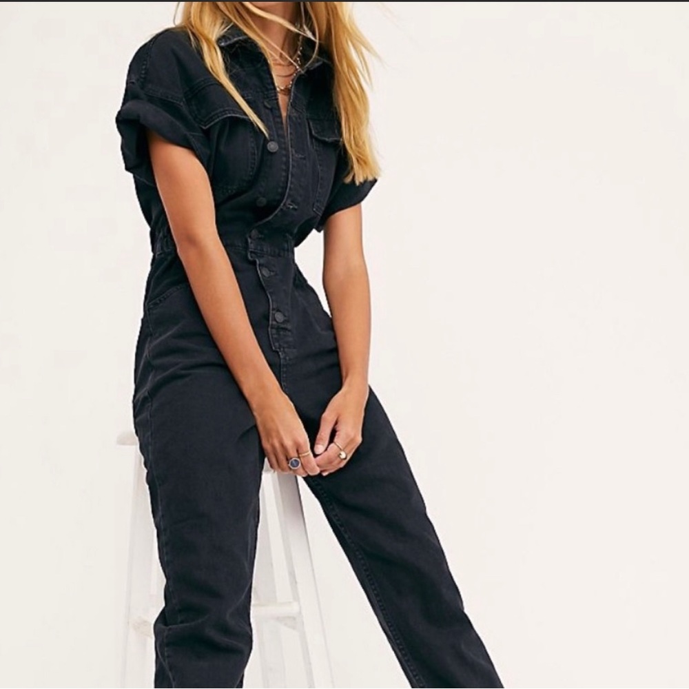 Free People Marci Coverall Size Medium. Color no longer sold on website.